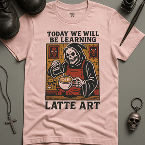 Printify T-Shirt Soft Pink / S Latte Art T-Shirt