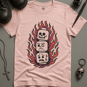 Printify T-Shirt Soft Pink / S Lego Skulls T-Shirt