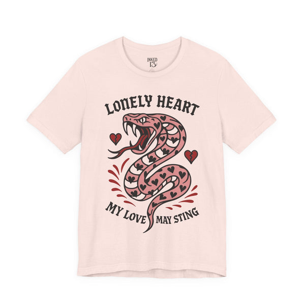 Printify T-Shirt Soft Pink / S Lonely Heart T-Shirt