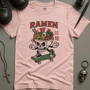 Printify T-Shirt Soft Pink / S Ramen Skater T-Shirt