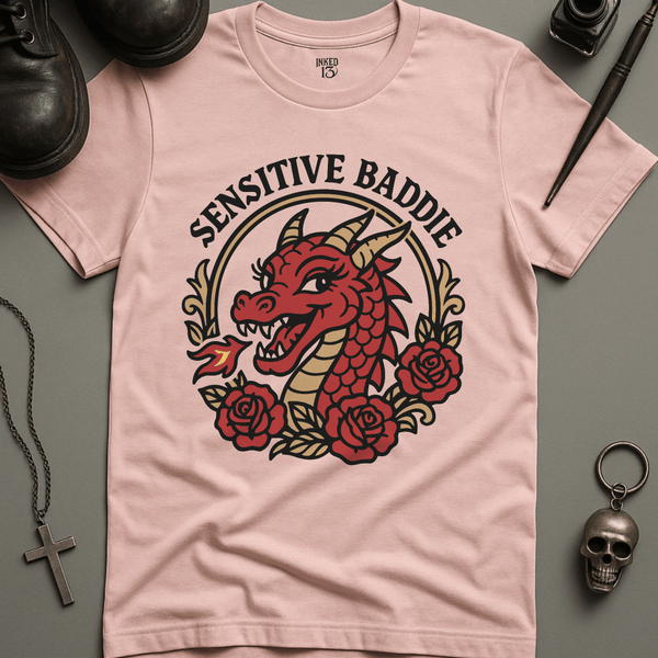 Printify T-Shirt Soft Pink / S Sensitive Baddie T-Shirt