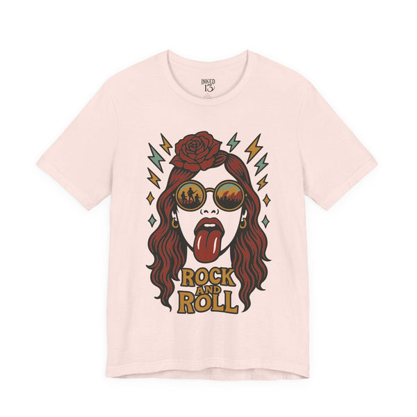 Printify T-Shirt Soft Pink / S Tongue and Lips T-Shirt
