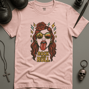 Printify T-Shirt Soft Pink / S Tongue and Lips T-Shirt
