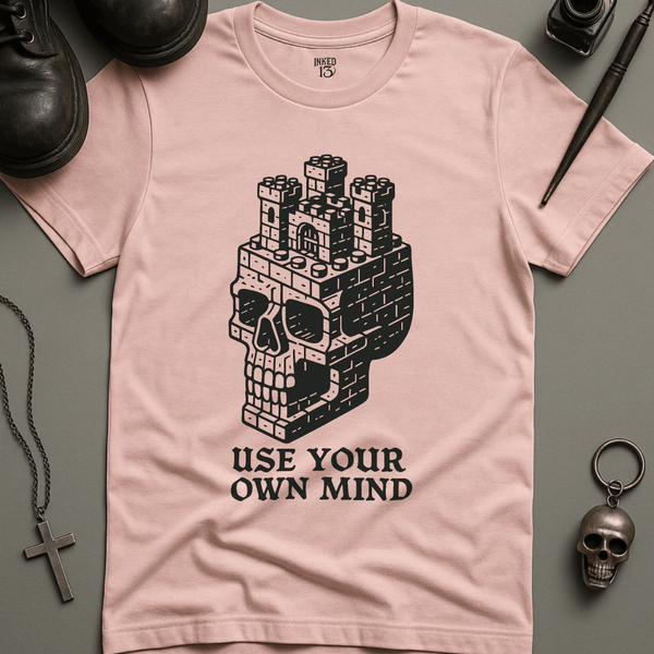 Printify T-Shirt Soft Pink / S Use Your Own Mind T-Shirt