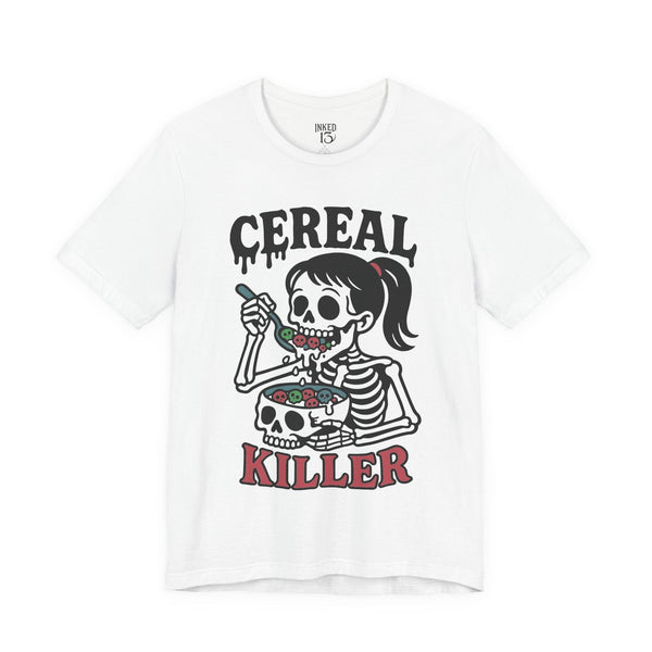 Printify T-Shirt White / S Cereal Killer T-Shirt