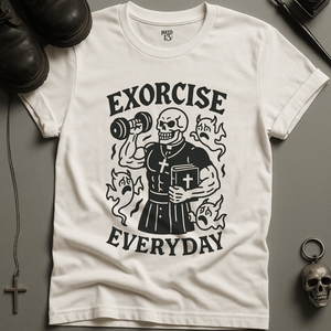 Printify T-Shirt White / S Exorcise Everyday T-Shirt