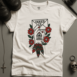 Printify T-Shirt White / S Inked 13 Mail Hand T-Shirt