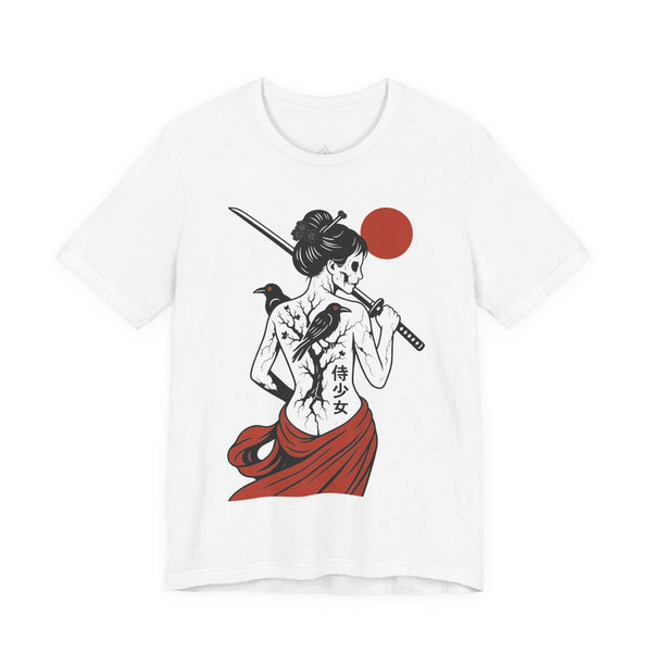 Printify T-Shirt White / S Japanese Gothic Samurai T-Shirt