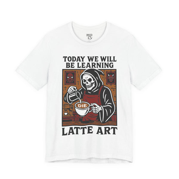 Printify T-Shirt White / S Latte Art T-Shirt