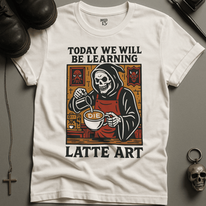 Printify T-Shirt White / S Latte Art T-Shirt