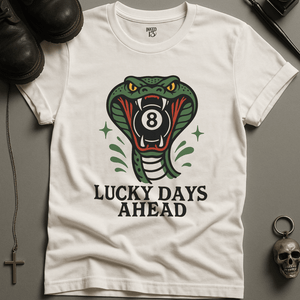 Printify T-Shirt White / S Lucky Days Ahead T-Shirt