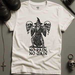 Printify T-Shirt White / S No Pain No Gain T-Shirt