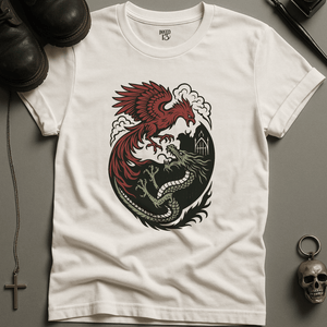 Printify T-Shirt White / S Phoenix Dragon T-Shirt
