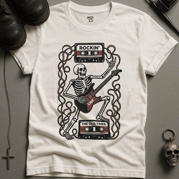 Printify T-Shirt White / S Rockin Like The Old Times T-Shirt