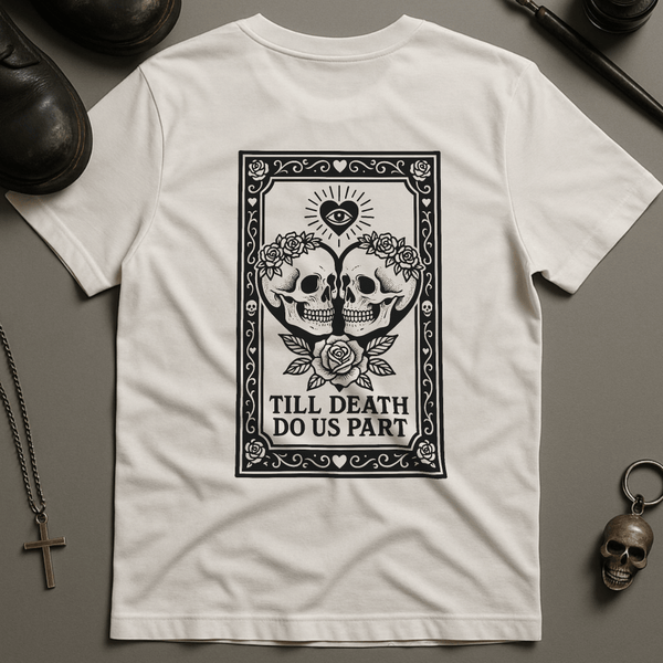 Printify T-Shirt White / S Till Death Do Us Part T-Shirt