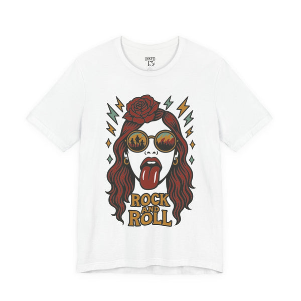 Printify T-Shirt White / S Tongue and Lips T-Shirt