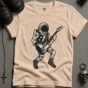 Tattoo Astronaut Rocker (New Style) T-shirt - Ivory - S - Inked 13 Ltd Unisex alternative tattoo apparel