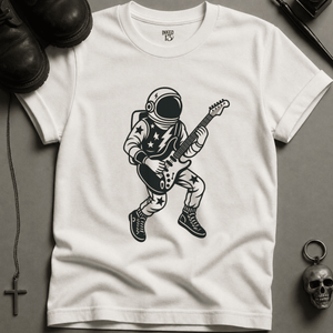 Tattoo Astronaut Rocker (New Style) T-shirt - White - S - Inked 13 Ltd Unisex alternative tattoo apparel