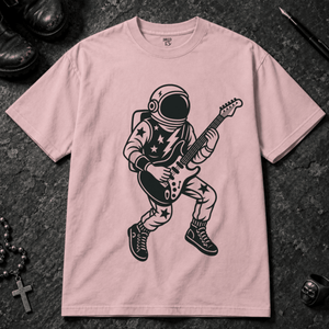 Tattoo Astronaut Rocker T-shirt - Blossom - S - Inked 13 - Unisex alternative tattoo apparel.