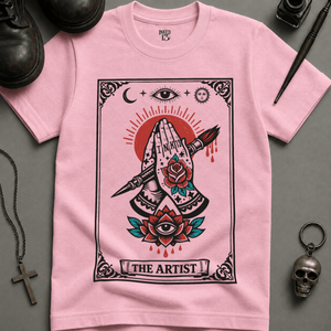 The Artist T-shirt (New Style) - Blossom - S - Inked 13 Ltd Unisex alternative tattoo apparel