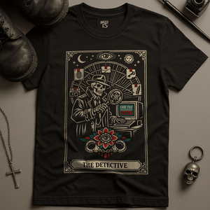 The Detective T-Shirt - Black - S - Inked 13 Ltd