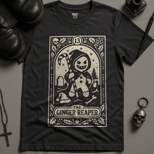 The Ginger Reaper T-Shirt - Dark Grey - S - Inked 13 Ltd