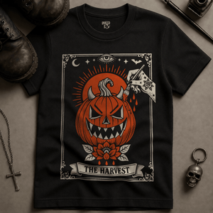 The Harvest Tarot T-shirt - Black - S - Inked 13 Ltd Unisex alternative tattoo apparel