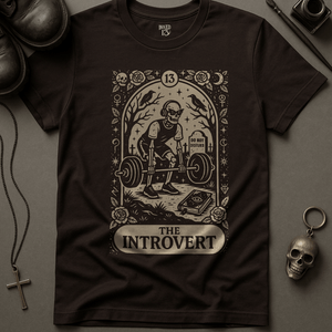 The Introvert T-Shirt - Brown - S - Inked 13 Ltd
