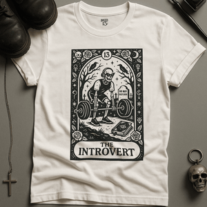 The Introvert T-Shirt - White - S - Inked 13 Ltd