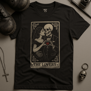 The Lovers Heart 2 T-Shirt - Black - S - Inked 13 Ltd