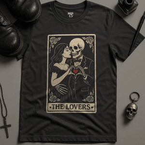The Lovers Heart 2 T-Shirt - Dark Grey - S - Inked 13 Ltd