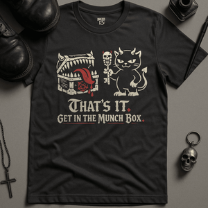 The Munchbox T-Shirt - Dark Grey - S - Inked 13 Ltd