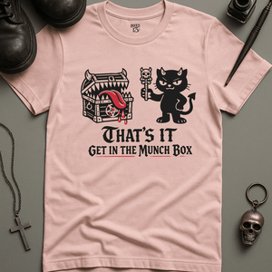 The Munchbox T-Shirt - Soft Pink - S - Inked 13 Ltd