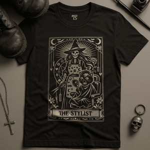 The Stylist T-Shirt - Black - S - Inked 13 Ltd