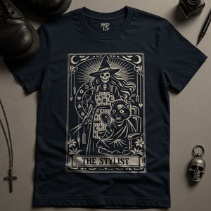 The Stylist T-Shirt - Navy - S - Inked 13 Ltd