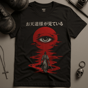 The Sun Is Always Watching T-Shirt - Black - S - Inked 13 Ltd Unisex alternative tattoo apparel