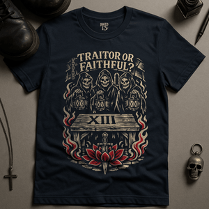 The Traitors T-Shirt - Navy - S - Inked 13 Ltd