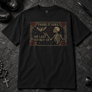 There It Goes T-shirt - Black - S - Inked 13 - Unisex alternative tattoo apparel.