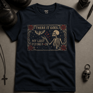 There It Goes T-shirt (New Style) - True Navy - S - Inked 13 Ltd Unisex alternative tattoo apparel