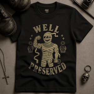 Well Preserved T-shirt - Black - S - Inked 13 Ltd Unisex alternative tattoo apparel
