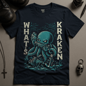What's Kraken T-Shirt - Navy - S - Inked 13 Ltd Unisex alternative tattoo apparel