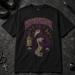 Witchfinder Plague Doctor T-shirt - Black - S - Inked 13 - Unisex alternative tattoo apparel.
